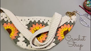 Crochet bag shoulder strap very strong wont stretch can be used with any bag [upl. by Harrietta486]