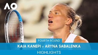 Kaia Kanepi v Aryna Sabalenka Highlights 4R  Australian Open 2022 [upl. by Natasha]