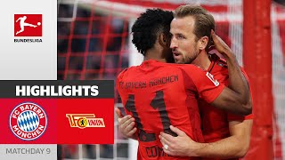 Kane cant stop scoring  FC Bayern München  1 FC Union Berlin  Highlights  MD 9 – Bundesliga [upl. by Leahcimaj]