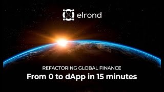 2 Guide create your first dApp on Elrond Network in 15 minutes [upl. by Keyek]