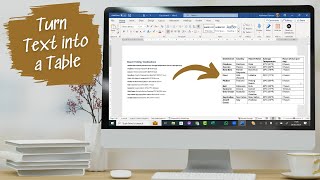 Text to Tables in Word The Ultimate Guide [upl. by Yawnoc]