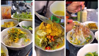 Cambodia food so delicious 😋 នំបញ្ចុក​ nom banh jok [upl. by Perni]