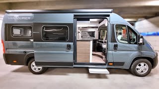 New Small Luxury Campervan has UNIQUE Layout and 9speed Automatic  Knaus VANTourer 630 L [upl. by Hsekar]