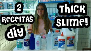 MINHAS 2 RECEITAS FAVORITAS DE THICK SLIME COM COLA DO BRASIL E COM COLA DOS EUA  SOFIASFURLANI [upl. by Chong804]