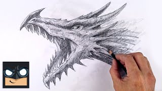 How To Draw a Dragon  YouTube Studio Sketch Tutorial [upl. by Yonita]