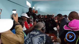 President Uhuru casts his vote in Gatundu [upl. by Aerehs354]