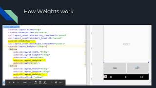 Nested Linear Layouts  Android Studio [upl. by Aurie]