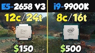 i99900K vs Xeon E52658 V3 [upl. by Wallack]