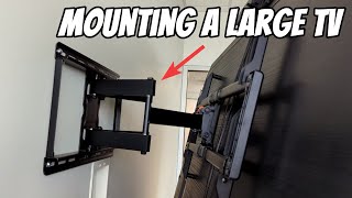 How to mount a large TV 42quot  85quot [upl. by Anilet]