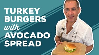 Love amp Best Dishes Southwestern Turkey Burgers Recipe with Avocado Spread Recipe [upl. by Abelard]