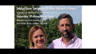 Induction Service of Rev Stuart Elmes 7th October 2023 [upl. by Halyak43]