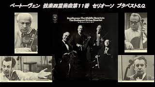 ベートーヴェン 弦楽四重奏曲 第１１番「セリオーソ」ブダペスト弦楽四重奏団 Beethoven String Quartet No 11 Budapest SQ 1960 [upl. by Ripp]