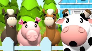 Old Macdonald Had A Farm  More Kids Rhymes and Cartoon Videos [upl. by Airyt528]