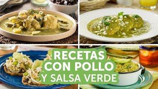 Recetas con pollo en salsa verde  Kiwilimón [upl. by Abeh]