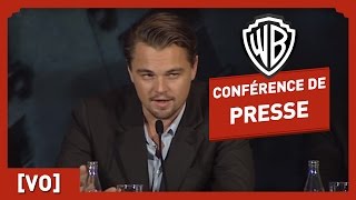 INCEPTION  Conférence de Presse VO  Leonardo DiCaprio  Christopher Nolan [upl. by Waddle]