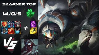 TOP Skarner vs Kayn  EU Grandmaster Patch 1421 [upl. by Trotta980]