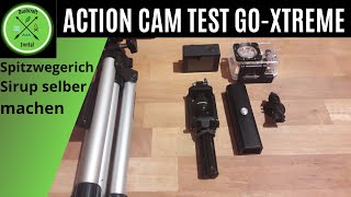 Action Cam GoXtreme Enduro Black Test amp Spitzwegerich Sirup selber machen [upl. by Slrahc]