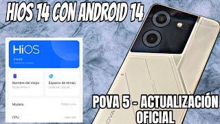 Instalando HiOS 14 con Android 14 y MiniReview Para el Pova 5 [upl. by Areta25]