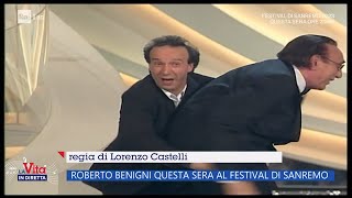 Roberto Benigni torna a Sanremo  La vita in diretta  07022023 [upl. by Baerl]