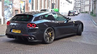 Ferrari GTC4Lusso V12 with Novitec Exhaust  Wheels Revs Exhaust Sounds [upl. by Oicnevuj]