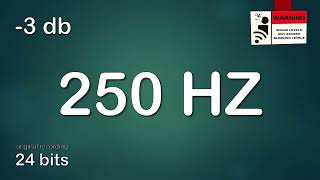 250 Hz prueba de sonido 250 Hz prueba de audio 250 Hz 250 Hz Test Tone Sine Wave [upl. by Keelby]