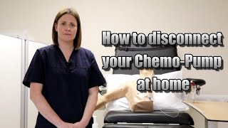 How to disconnect your Chemo Pump at home [upl. by Neirod905]