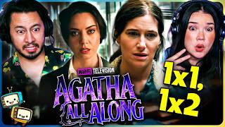 AGATHA ALL ALONG 1x1 amp 1x2 Reaction  Marvel  Kathryn Hahn  Aubrey Plaza [upl. by Eidua]