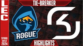 RGE vs SK Highlights  TIEBREAKER LEC Spring 2024 Week 3 Day 3  Rogue vs SK Gaming [upl. by Aanas950]