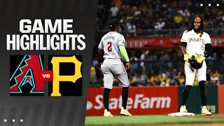 Dbacks vs Pirates Game Highlights 8324  MLB Highlights [upl. by Yereffej]