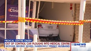 Medical Centre Crash  9 News Perth [upl. by Etty]