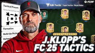 MASTERING JURGEN KLOPP GEGENPRESSING TACTICS IN FC 25 [upl. by Lehctim]