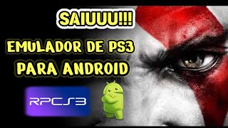 COMO INSTALAR O EMULADOR DE PLAYSTATION 3 NO ANDROID [upl. by Oruntha]