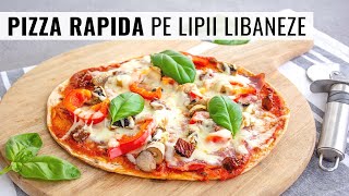 🍕 GATA ÎN 10 minute și e PERECTĂ Cea mai rapidă rețetă de PIZZA [upl. by Azial723]