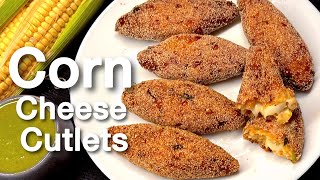 Corn Cheese Cutlets recipe  evening snacks recipe easy and fast  bhutte ke cutlet shaam ka nashta [upl. by Wendy]