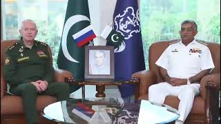 The visit of Deputy Minister of Defense of the Russian Federation to Naval Headquarters Islamabad [upl. by Atlee]