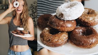 THE BEST VEGAN DONUT RECIPE  OIL FREE amp BAKED [upl. by Eninnej]