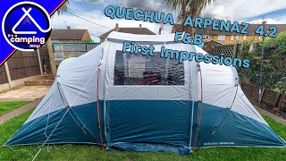 First Impressions of the Quechua Arpenaz 42 Fresh and Black Tent [upl. by Thorndike]