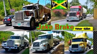 Jake Brake Compilation  Tanker Edition Jamaica Part 2 [upl. by Ydnyc766]