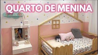 TRANSFORMAÇÃO RÁPIDA DO QUARTO DE MENINA  Meu Primeiro Quarto Infantil [upl. by Mortensen]