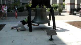 Ringing the Liberty Bell at Bicentennial Plaza [upl. by Nitsrek]