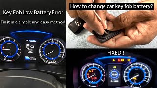 How to change key fob battery for toyota glanza  How to change key fob battery for any car diy [upl. by Patience]