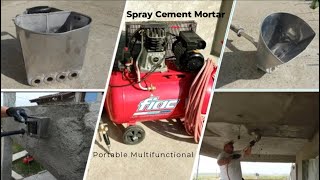 High Efficiency Pneumatic Portable Multifunctional Spray Machines Cement Mortar [upl. by Cathie]