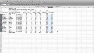 Teaching Tip Using Excel Spreadsheets to calculate final grades [upl. by Waers]