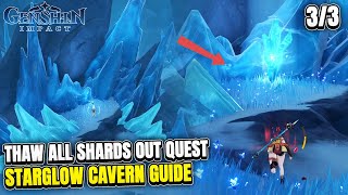 Thaw all the Shards Out Quest 33 Starglow Cavern Dragonspine Genshin Impact 12 Guide [upl. by Whatley]