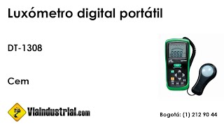 Luxómetro digital portátil DT1308 [upl. by Ydennek]