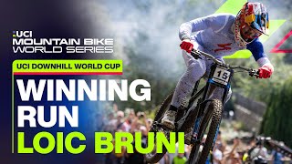 Loic Bruni Winning Run Loudenvielle  UCI Mountain Bike Downhill World Cup [upl. by Leddy382]