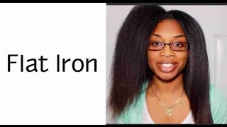 How To Flatiron Transitioning Hair [upl. by Dnalro57]