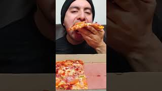 Four meat pizza goodness mukbang pizza shorts [upl. by Josi]