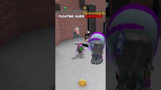 FLOATING ALIEN PRANK IN MM2 👽🤣 mm2 roblox robloxshorts murdermystery2 shorts [upl. by Yrennalf613]