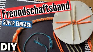 FREUNDSCHAFTSBAND super einfach  KUMIHIMO [upl. by Eeldivad]